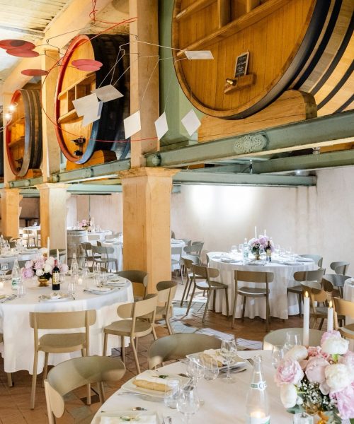 Visite domaine viticole Bandol salle des foudres
